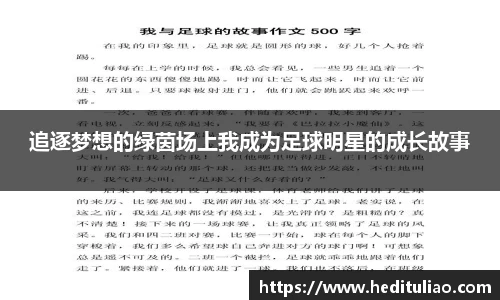 追逐梦想的绿茵场上我成为足球明星的成长故事